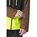 object m giacca da sci uomo black/brown/yellow s
