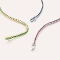 bracciale tennis charlotte oro bianco zaffiro collezione charlotte oro bianco