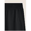 pantaloni wide leg in felpa di viscosa a costine anthracite donna large