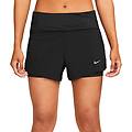 pantaloncini running swift df 3 inch 2in1 nero reflective argento donna l