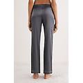 pantalone lungo in seta donna grigio taglia m