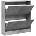 - scarpiera grigio cemento 80x21x87 5 cm in legno multistrato