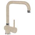 rubinetto da cucina fisso a u aquatime avena verniciato opaco