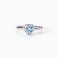 gioielli anello in argento con acquamarina sintetica love affair