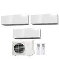 climatizzatore condizionatore trial split parete inverter serie km 9000+9000+9000 btu r-32 con