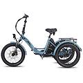 f20 mate bicicletta elettrica motore 500w batteria 48v/18. 2ah autonomia 110km blu