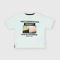 t-shirt in jersey da bambino bianco taglia 12m
