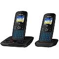 kx-tgh722frb dect telefono digitale senza fili con risponditore digitale base e 2 combinati mani