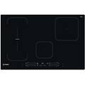 ib 21b77 ne piano cottura ad induzione 4 zone 77 cm ceramica nero