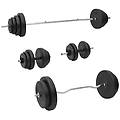 - set bilanciere e manubri con dischi 120 kg