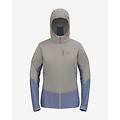 giacca con cappuccio the ascent wool insulated hybrid beige viola donna m