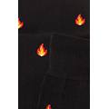 calze lunghe in cotone a fantasia uomo nero taglia 42-43