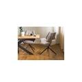 sedia girevole 61x65x89 marrone / marrone henri #100