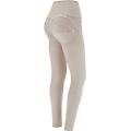 pantaloni push up wr. up navetta vita alta con bottoni crystal gray donna medium