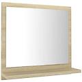 - specchio da bagno rovere sonoma 40x10 5x37 cm legno multistrato