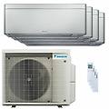 condizionatore stylish silver quadri split 7000+7000+7000+7000 btu inverter a++ wifi unità