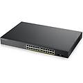 switch managed 24 porte gigabit+2 sfp gigabit ipv6 vlan design senza ventole rack