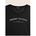 t-shirt training in jersey fiammato nero donna small