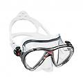 maschera subacquea big eyes evolution trasparente bivetro rosso