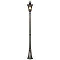 lighting lampione da esterno grande 3 luci bronzo antico ip44 e27