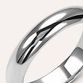 fede classica leggera 4 mm oro bianco collezione fede leggera 375/1000 oro bianco