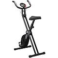 cyclette professionale e pieghevole con altezza regolabile nera