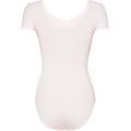 body danza a manica corta rosa tenue donna large