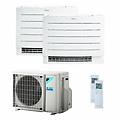 condizionatore perfera floor dual split 7000+18000 btu inverter a+++ wifi unità esterna 5 0