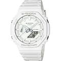 orologio g-shock bianco multifunzione uomo ga-2100-7a7er
