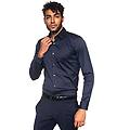 camicia classica da uomo herwing blu