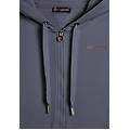 felpa sportiva da donna cappuccio e zip con strass bicolore turbulence donna large
