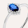 anello solitario kate silver elegance argento rodiato cubic zirconia collezione silver elegance