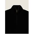 giacca da donna in pile sherpa con collo alto e zip nero donna large
