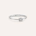 anello solitario claire oro bianco cubic zirconia collezione claire misura 56 oro bianco