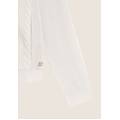 felpa donna con zip e collo alto e fronte a trecce white sand donna extra large