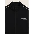 felpa regular fit collo alto con zip e bordature a contrasto nero donna extra small