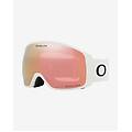 maschera flight tracker l matte white con lente prizm snow rose gold iridium