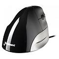 mouse evoluent vms usb 2600 dpi nero grigio argento design verticale ergonomico