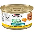 nature's creation cat mousse cuore di salsa 85 gr pollo con carote confezione da 24 pezzi cibo