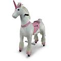 giocattolo di guida unicorno rosa per bambini da 3 a 6 anni