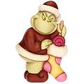 grinch con calza in ceramica medio