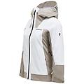 rider tech w giacca da sci donna white/light brown s
