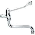 rubinetto rovesciato per lavabo a parete con leva clinica 02010/dc cromato ottone