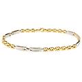 bracciale uomo oro giallo bianco gl101216