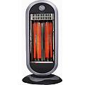 zcrb901 stufa elettrica al carbonio infrarossi potenza max 900 watt oscillante colore grigio