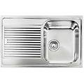 011221dcssp serie zenith lavello acciaio inox satinato da incasso gocciolatoio a sinistra 1 vasca
