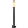 lampione da giardino boston h 80 cm grigio ip44