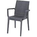 - poltrona dafne resina simil rattan antracite