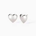 gioielli orecchini in argento a forma di cuore don't say love