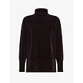 velvet vent turtleneck wom knit